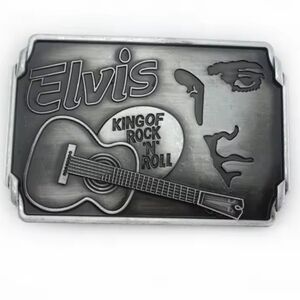 New Elvis Presley The King Of Rock And Roll belt buckle